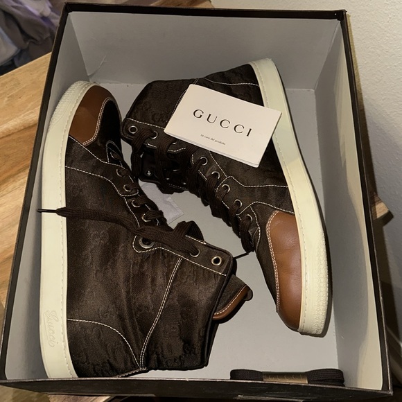 Gucci men’s high top sneakers size 10 - Picture 13 of 13
